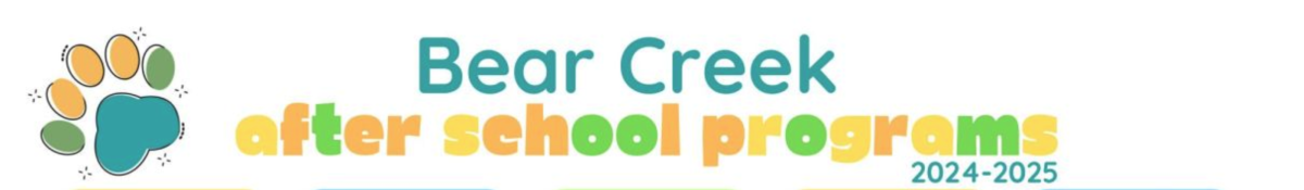 Bear Creek after school programs 2024-25